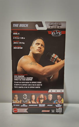 WWE - The Rock Elite Collection Greatest Hits 6” Scale Action Figure - Logan's Toy Chest