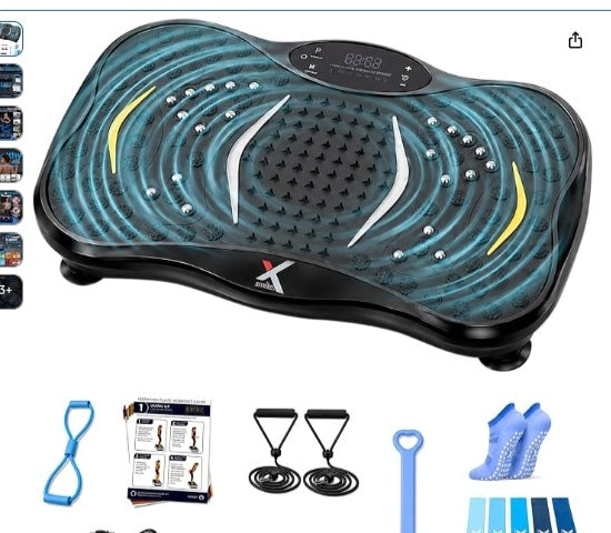 XSMITE vibration plate exercise machine with accessory kit