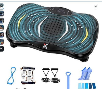 XSMITE vibration plate exercise machine with accessory kit