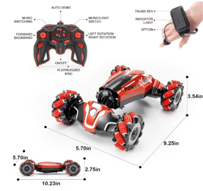 YEMIAI 1:12 RC Stunt Car – 2.4G 4WD Drift Vehicle w/ Gesture Control - Logan's Toy Chest
