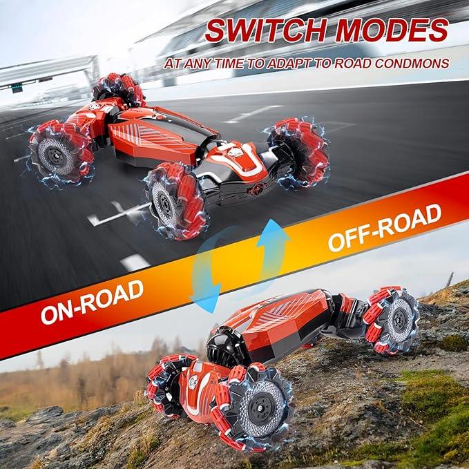 YEMIAI 1:12 RC Stunt Car – 2.4G 4WD Drift Vehicle w/ Gesture Control - Logan's Toy Chest