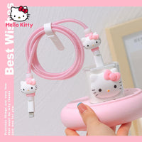 TAKARA TOMY Hello Kitty Cartoon Apple Data Cable Case - Logan's Toy Chest